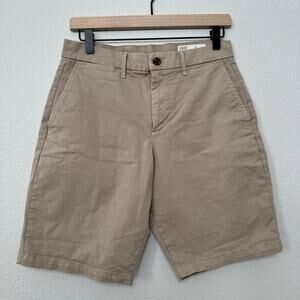 GAP Khakis Men's Brown Chino Shorts 10" Inseam Cotton Blend Bottoms Size 28